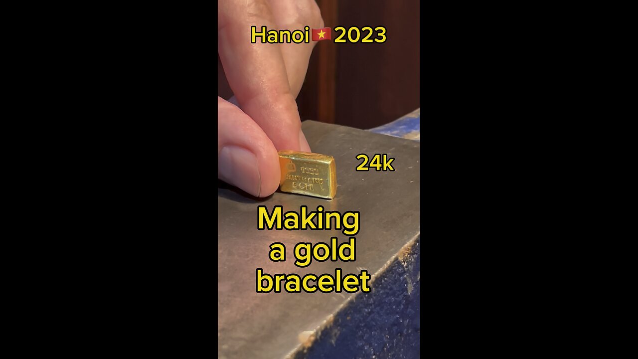 Making a gold bracelet🇻🇳 #24k#gold#Au#79#vangta#vang9999#vongvang24k#vongtay