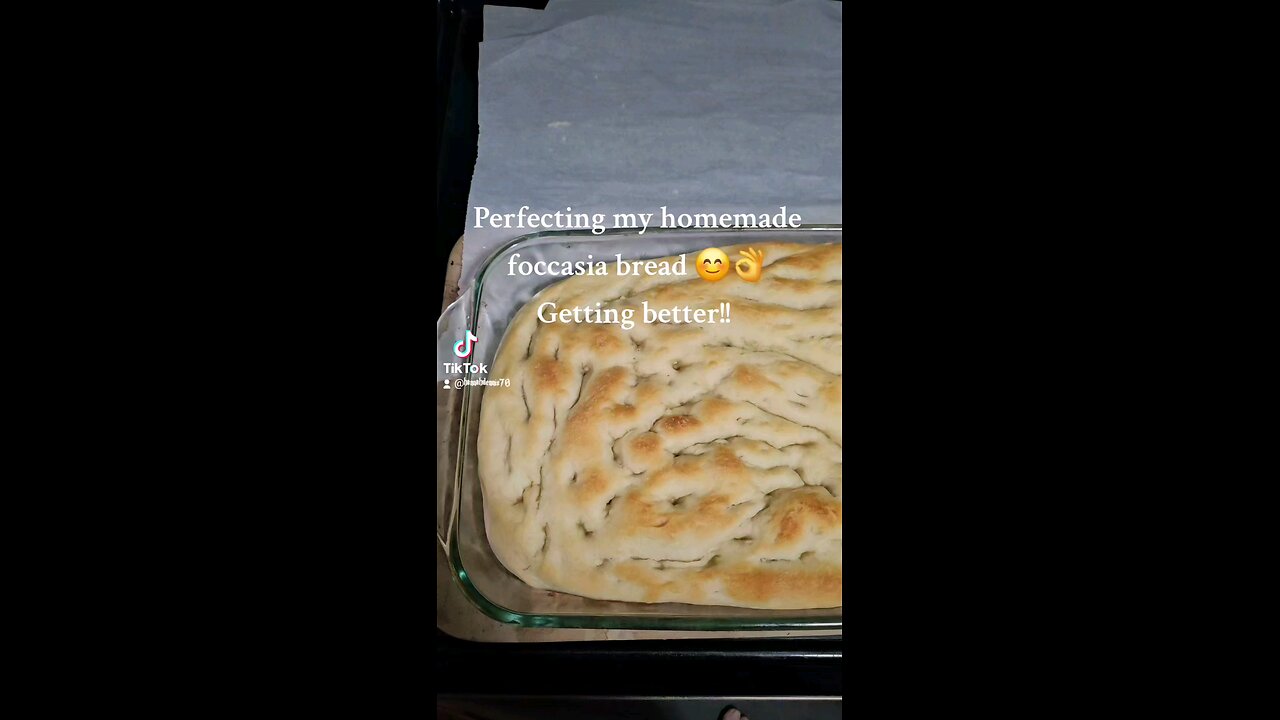 Homemade foccasia bread