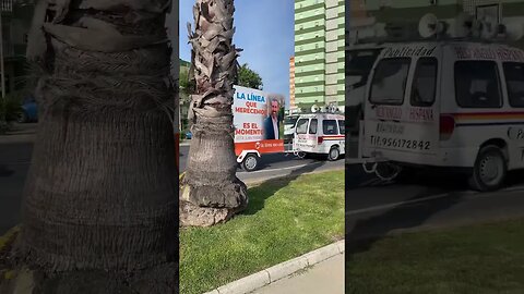 Voting Truck for Mayor in La Linea Spain