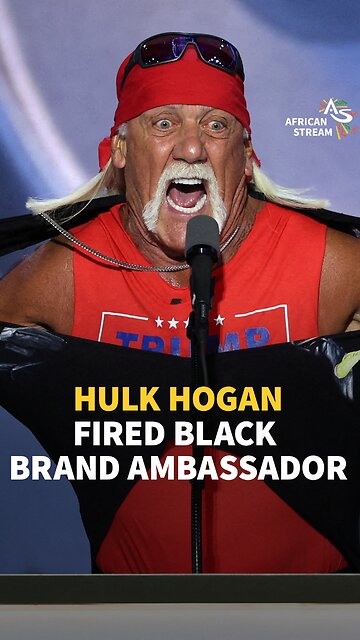 HULK HOGAN FIRED BLACK BRAND AMBASSADOR