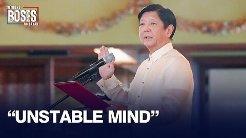 To deny the agreement and come up with excuses, proof na unstable ang mind ng pangulo