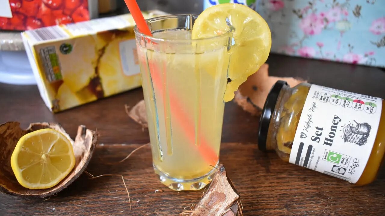 Lose Weight with this Easy Honey Coconut Water Lemon Drink Recipe