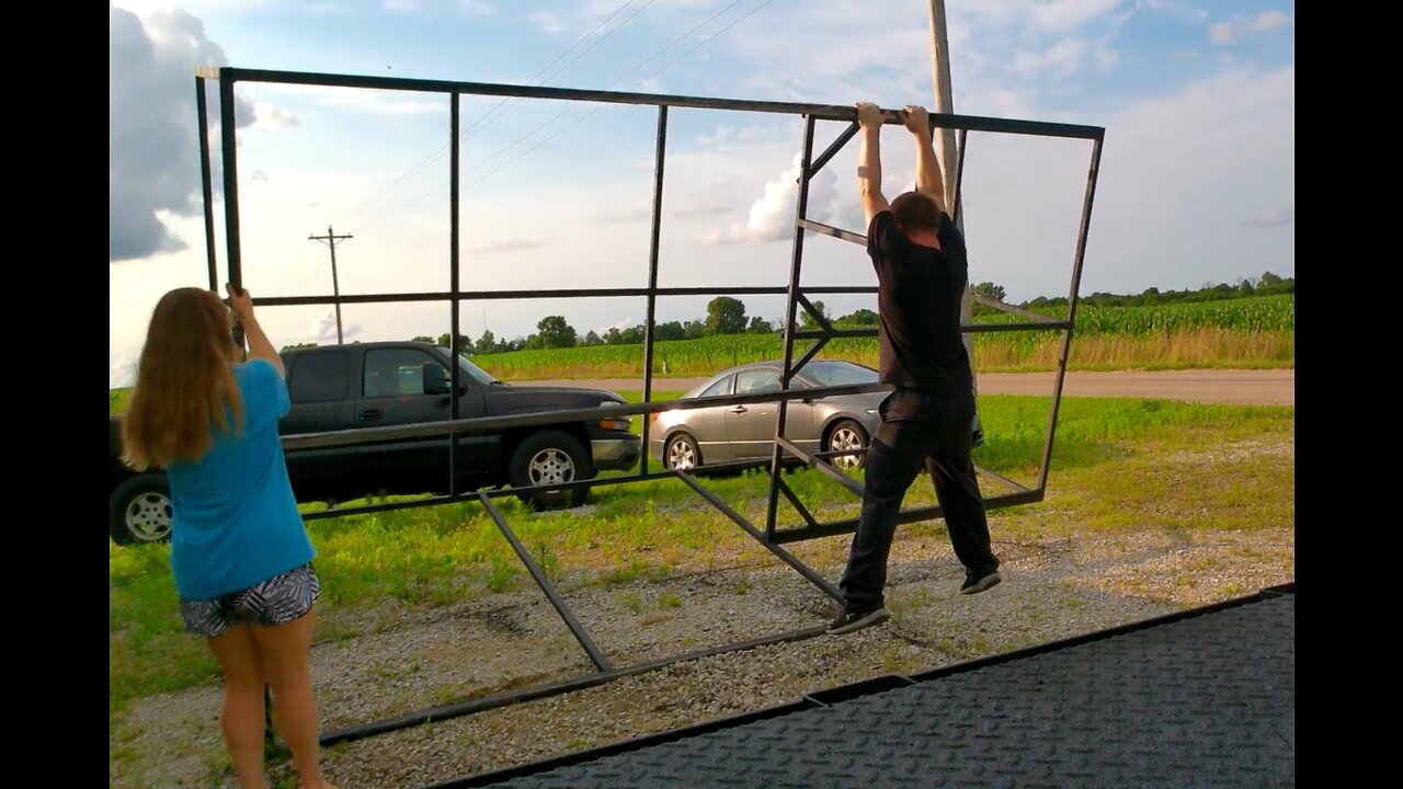 Couple Flipping Homemade Camper Frame