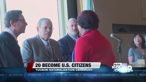 Twenty new U.S. citizens celebrate at Fourth of July ceremony