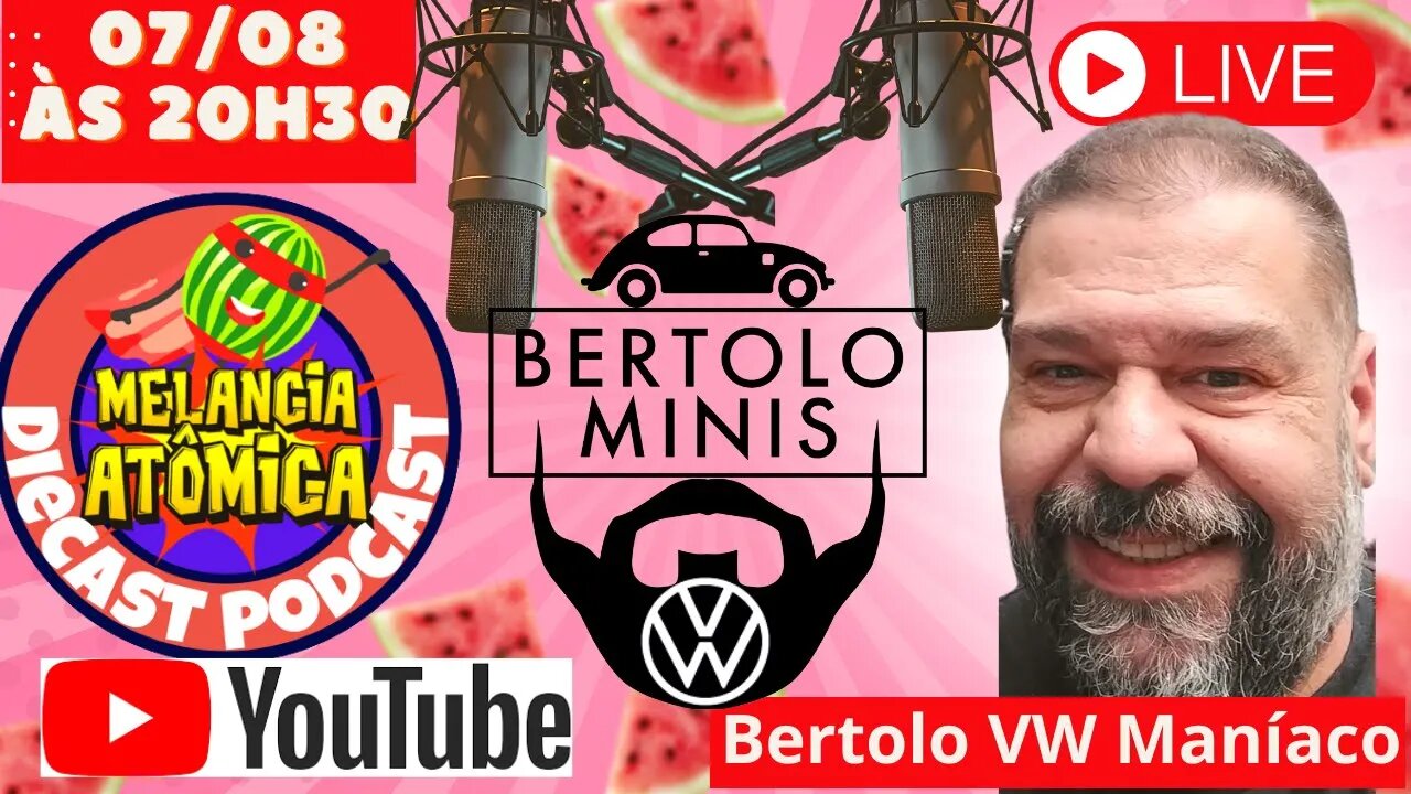 Diecast Podcast - Live para conhecermos a Fantástica Coleção de Minis Volkswagen do Bertolo Minis