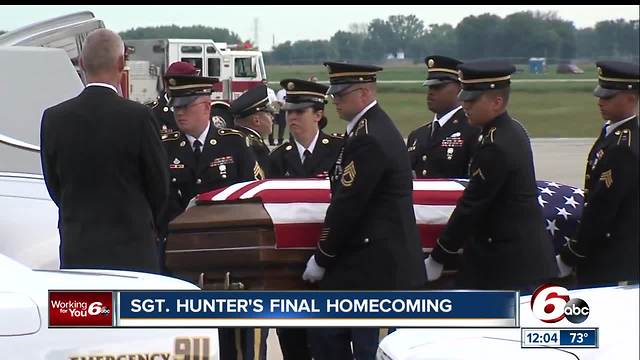 Fallen soldier's body returned home to Columbus, Indiana