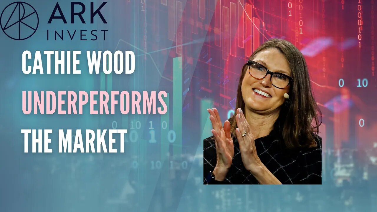 Cathie Wood's fund (ARKK) has UNDERPERFORMED the market since 2014 (fund inception)