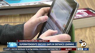 Superintendents discuss gaps in distance learning