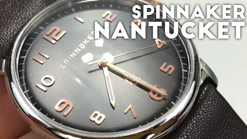 Spinnaker Nantucket Black Watch with Brown Calfskin Band SP-5026-09 Review