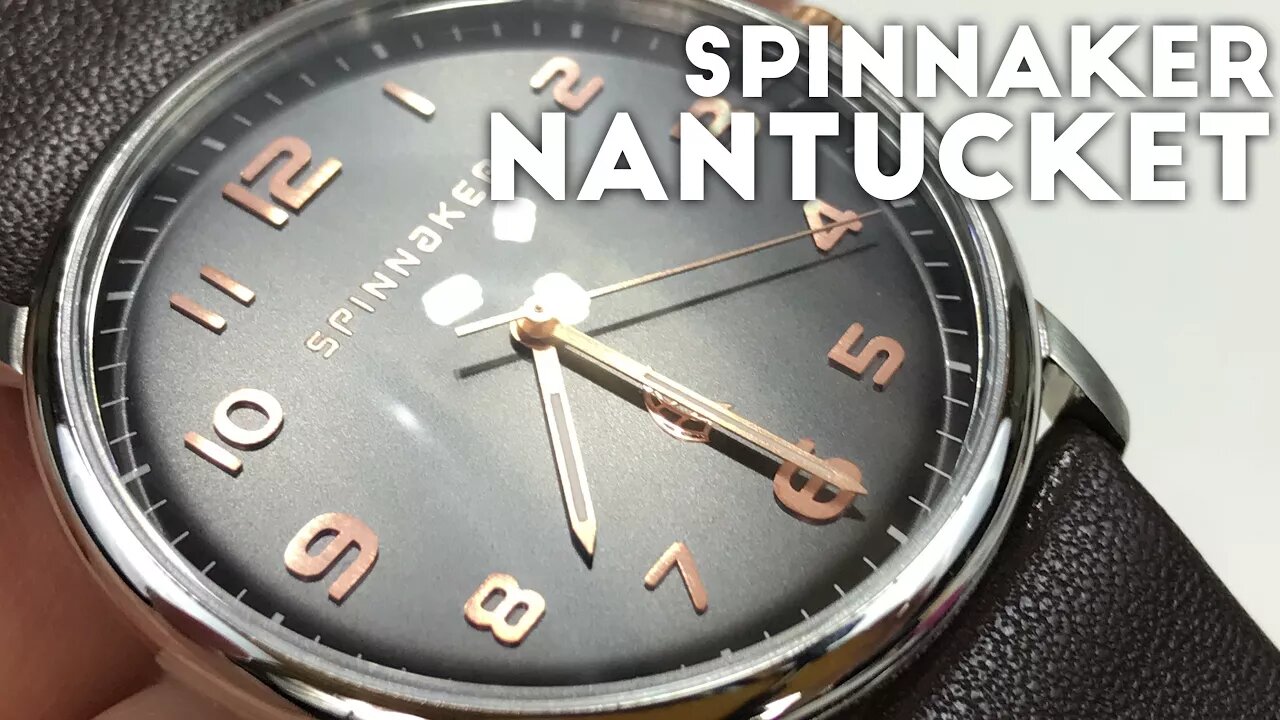 Spinnaker Nantucket Black Watch with Brown Calfskin Band SP-5026-09 Review