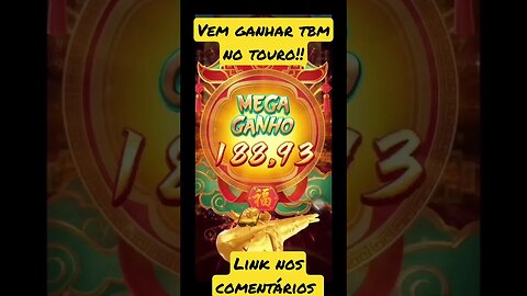 touro também paga bem pessoal segue o link nos comentários #lobo888 #fortunetiger #shorts
