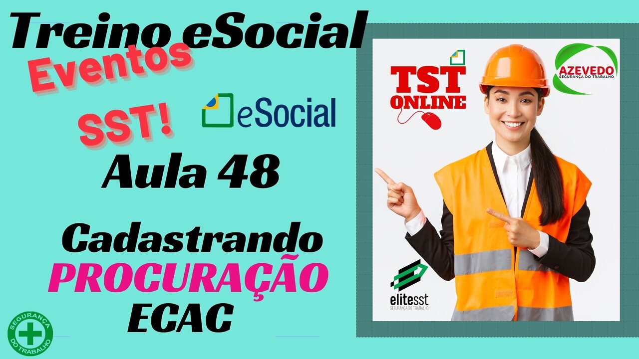Aula 48 Cadastrando PROCURAÇÂO no ECAC - TSTONLINE Sistemas