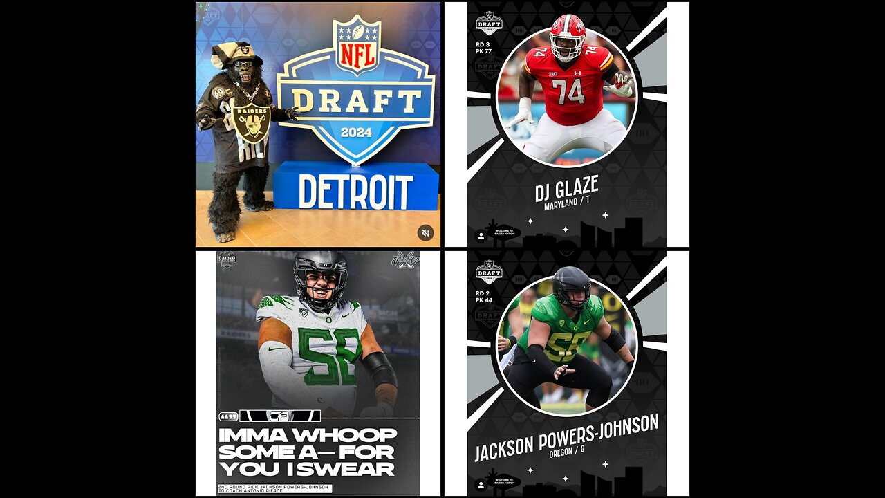 LV Raiders Draft Offensive 2 OLinemen they NEEDED