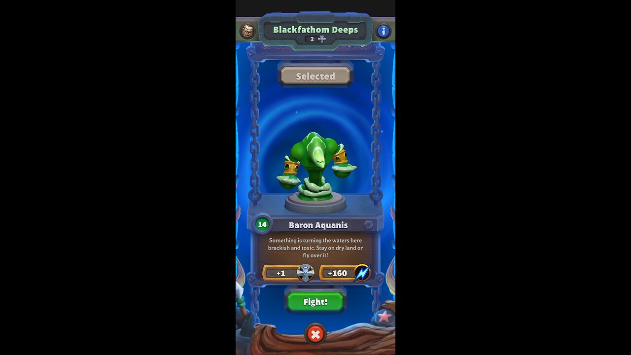 Warcraft Rumble - Blackfathom Deeps - Cairne Bloodhoof - Level 14 to 17 - Horde Dungeon - July 2024