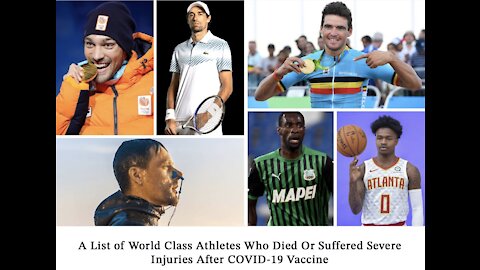 A List of World Class Athletes Who Died Or Suffered Severe Injuries After COVID-19 Vaccine