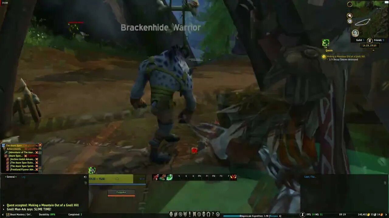 World of Warcraft Dragonflight Making a Mountain Out of a Gnoll Hill