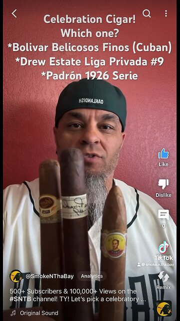 500+ Subscribers & 100,000+ Views on the #SNTB channel! TY! Let’s pick a celebratory Cigar! #Cigars