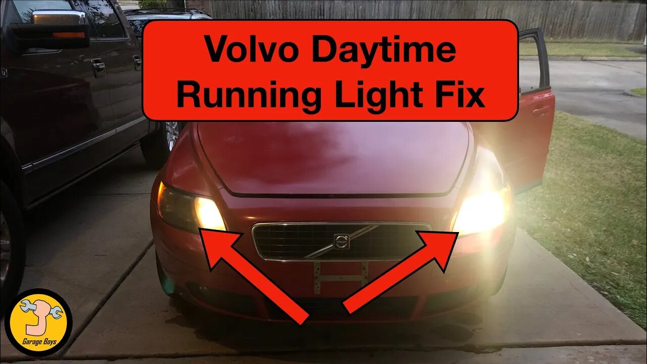 Volvo S40 daytime running lights bulb replacement