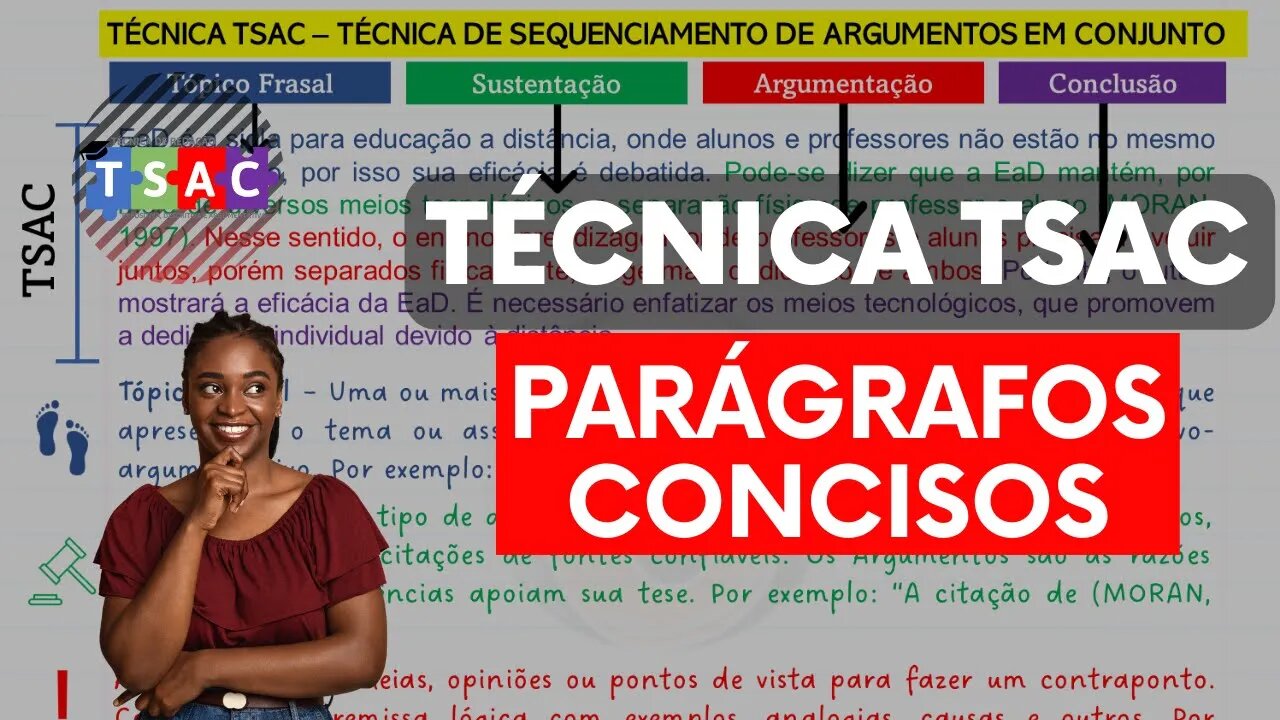 Técnica TSAC: 2 dicas para parágrafos concisos e aprovados