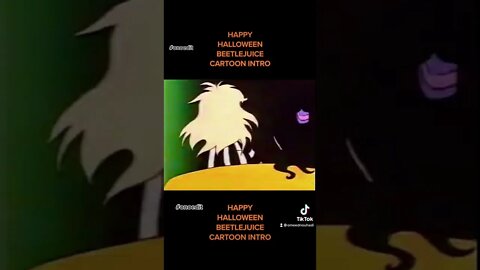 Happy Halloween Beetlejuice cartoon intro that gives off Bobby’s World vibes #onoedit #timburton