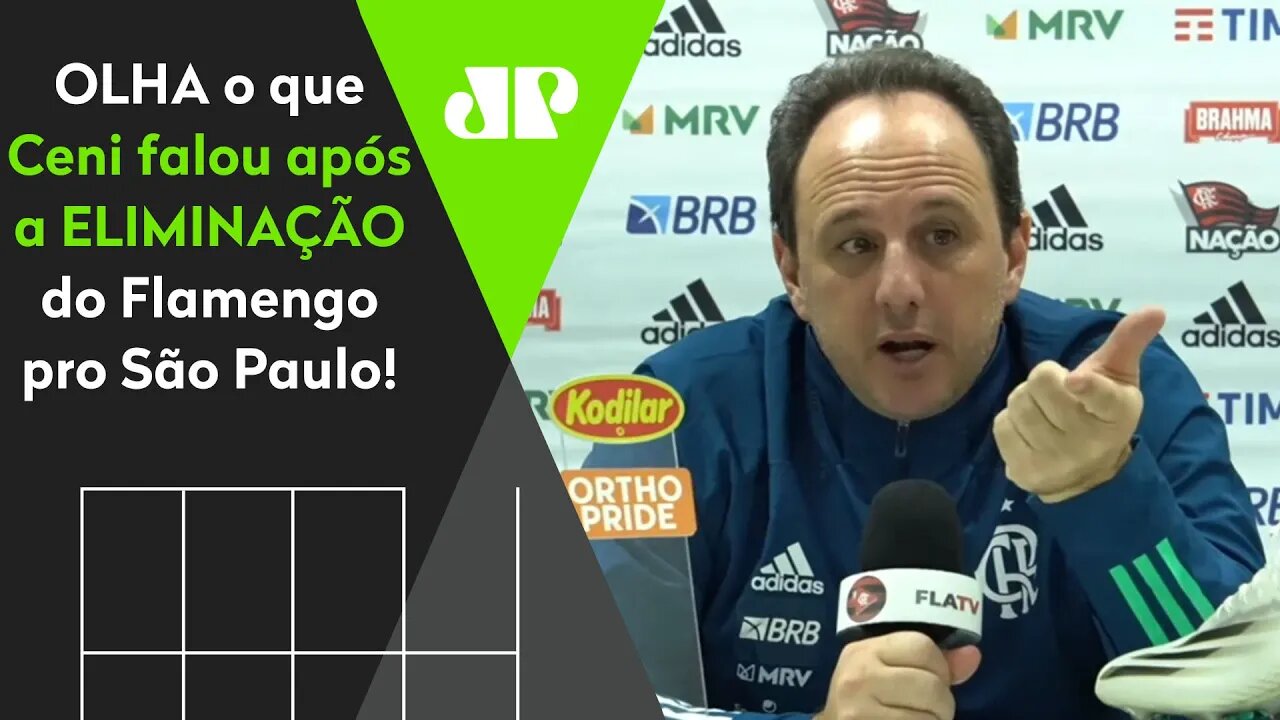 "O PROBLEMA do Flamengo é..." VEJA o que Rogério Ceni falou após ser ELIMINADO pelo São Paulo!