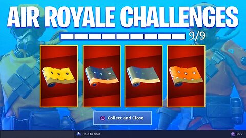 *NEW* ALL AIR ROYALE CHALLENGES UNLOCKED! (Fortnite Free Rewards)