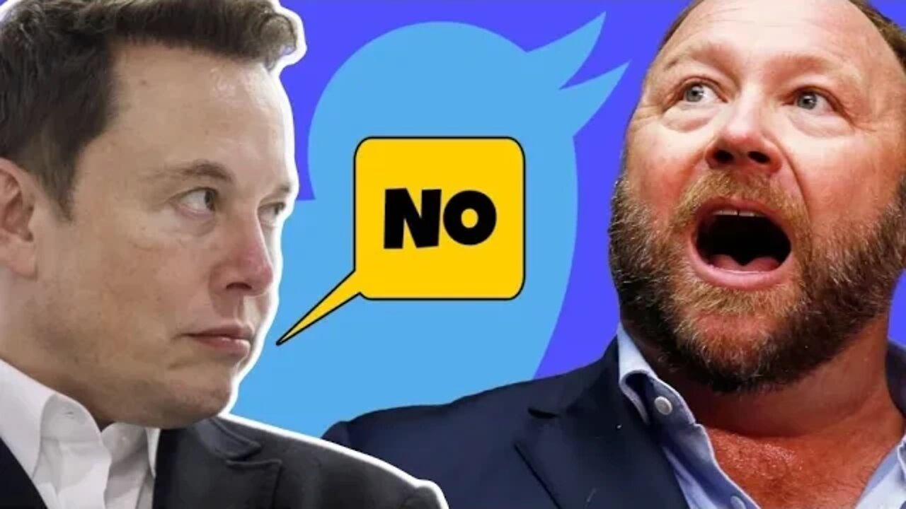 Elon Musk BANS Alex Jones From Twitter Over Hurt Feelings