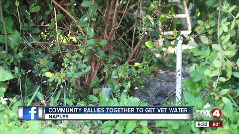 84 year old veteran get water turned back on