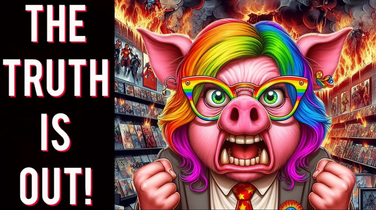 Cancel Pigs admit the TRUTH! Superman writer says he wants to BURN DOWN the comic industry!