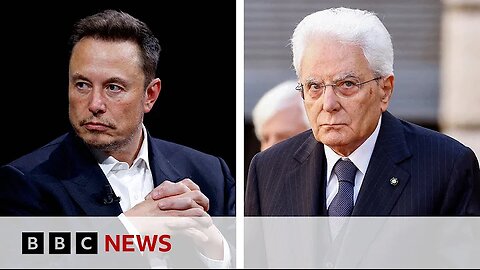 Elon Musk told ‘not to interfere’ in migrant policy by Italy’s president | BBC News