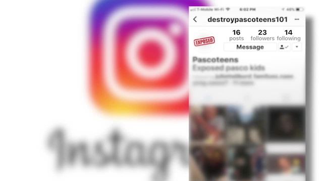 Pasco County teen says someone created Instagram account to bully other students