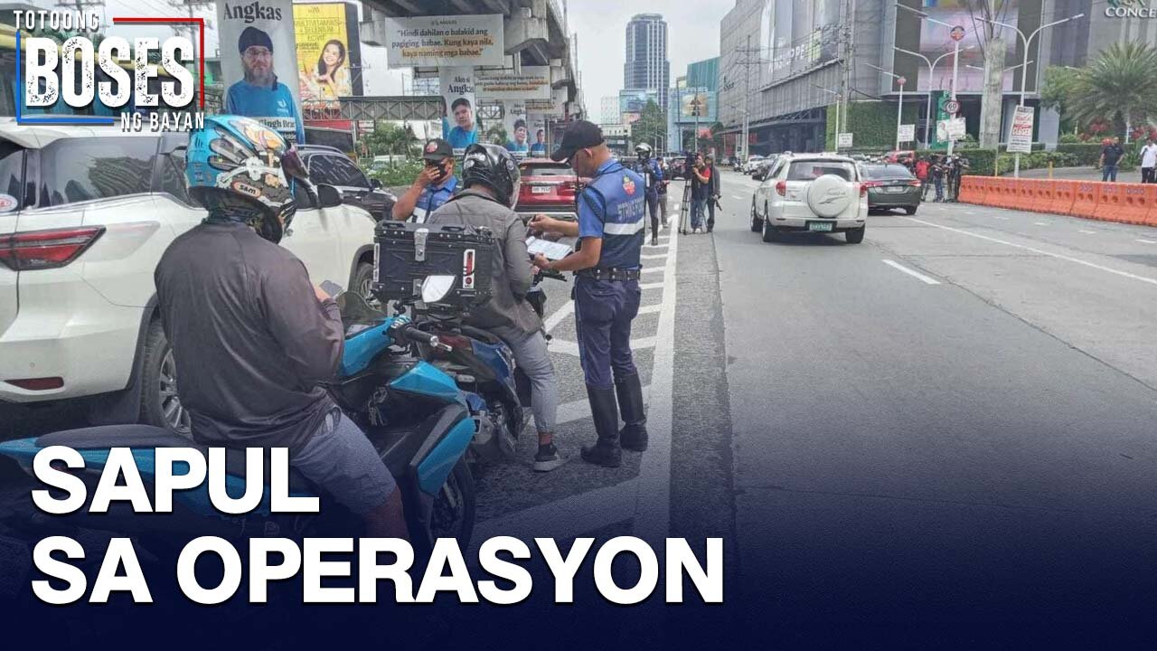 SUV na may plakang "7" na para sa mga Senador, tumakas habang tiniketan sa EDSA busway