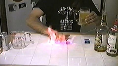 Flaming Dr. Pepper Shot Gone SERIOUSLY Wrong