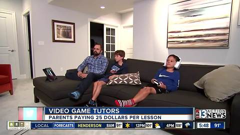 Parents hiring video game tutors