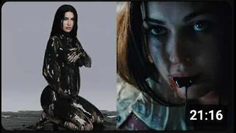 SATANIC WITCH MEGAN FOX ANNOUNCES SHE IS HAVING A DEMONIC BABY WHILE COVERED IN BLACK GOO!