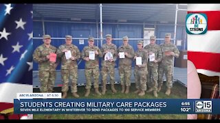 Whiteriver school works to send 100+ holiday care boxes to troops overseas