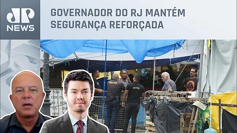 Nelson Kobayashi e Motta avaliam acampamentos desocupados no RJ