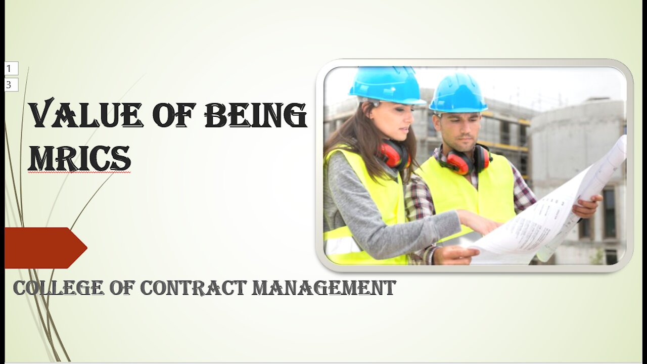 Value of being MRICS
