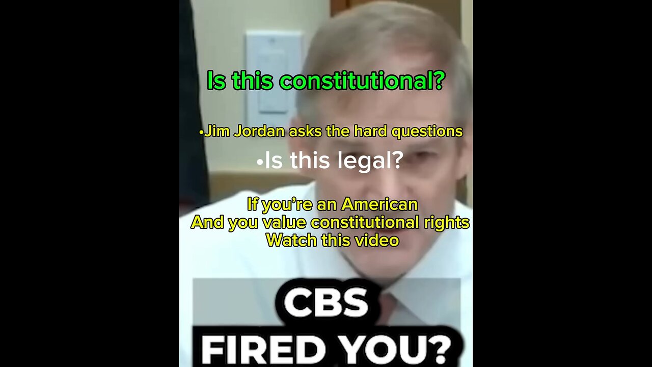 Jim Jordan asking the hard questions