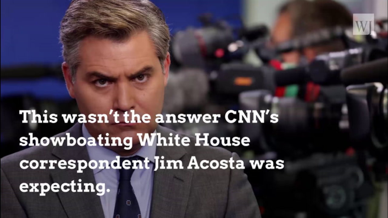 Trump Shuts Down Acosta After He Refuses to Play 2nd Fiddle at News Briefing