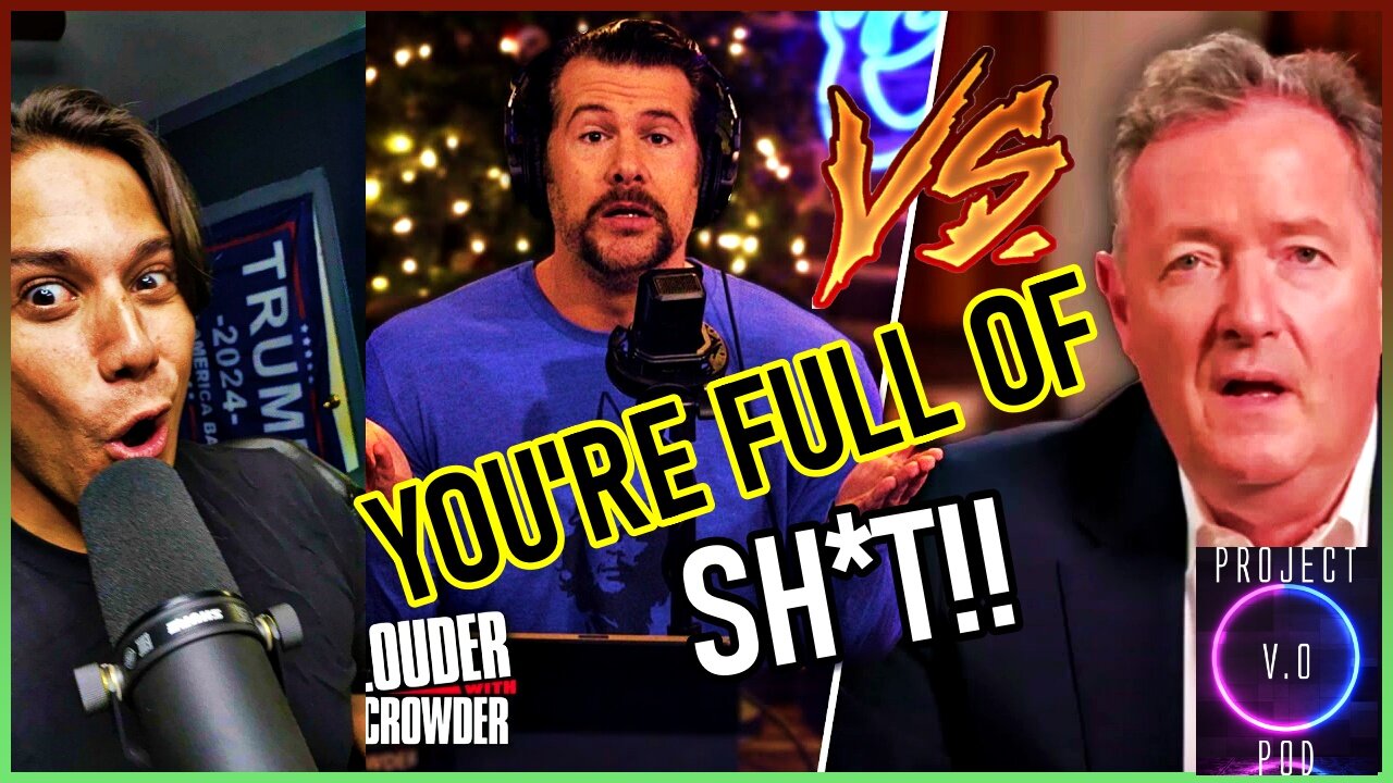 Crowder Calls Piers Morgan a Hypocrite. Free Speech Debate that Gets Heated! FULL BREAKDOWN 12/20/23