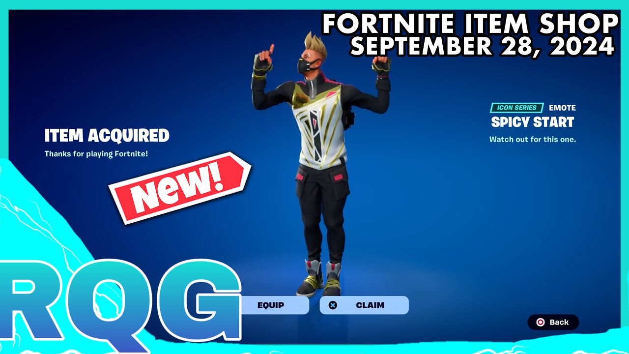 "NEW" SPICY START ICON EMOTE IS HERE! FORTNITE ITEM SHOP (September 28, 2024)