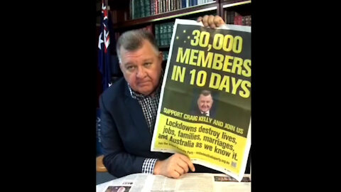 MP Craig Kelly: "Join the UNITED AUSTRALIAN PARTY"