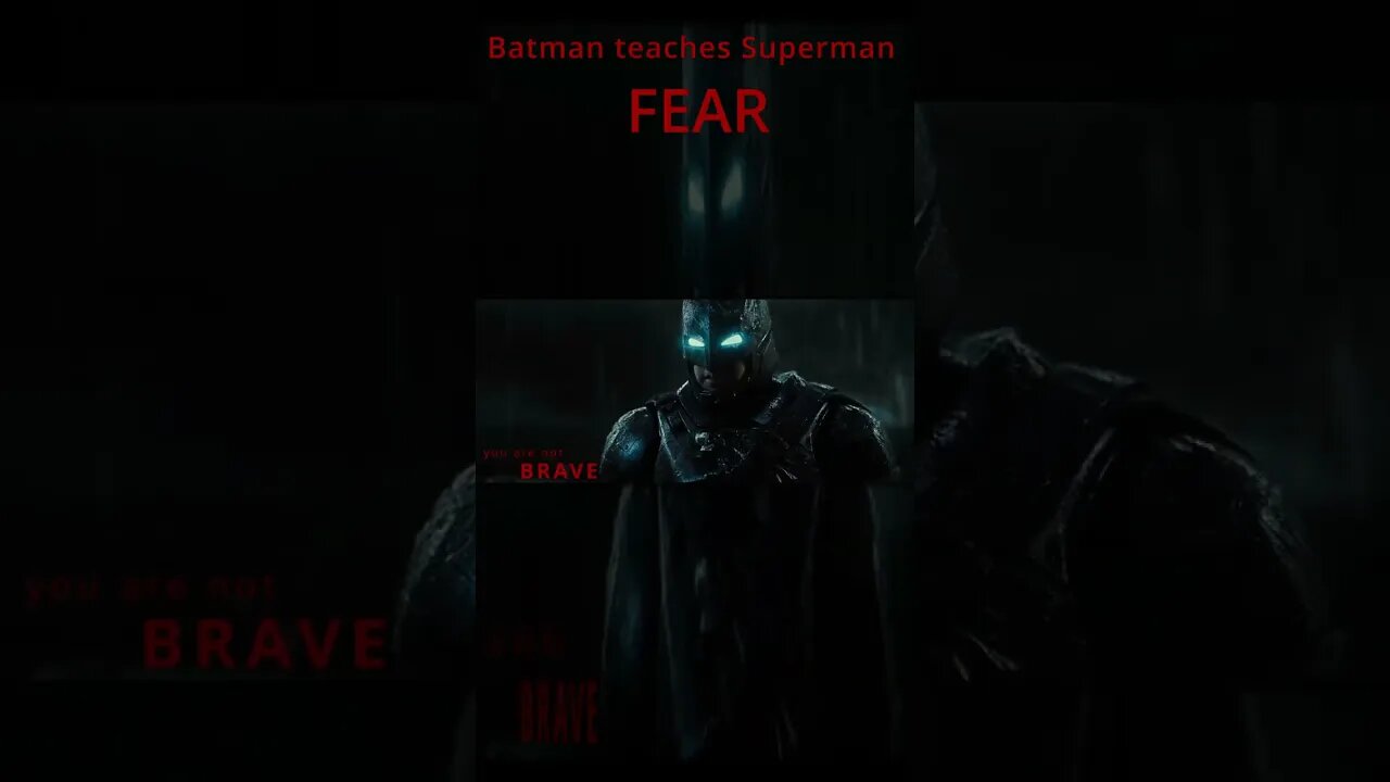 Batman teaches Superman Fear/ Full edit on my channel