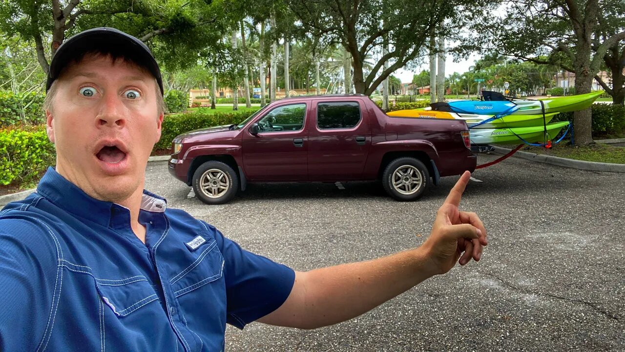 Transporting LONG Kayaks With SHORT Bed Trucks