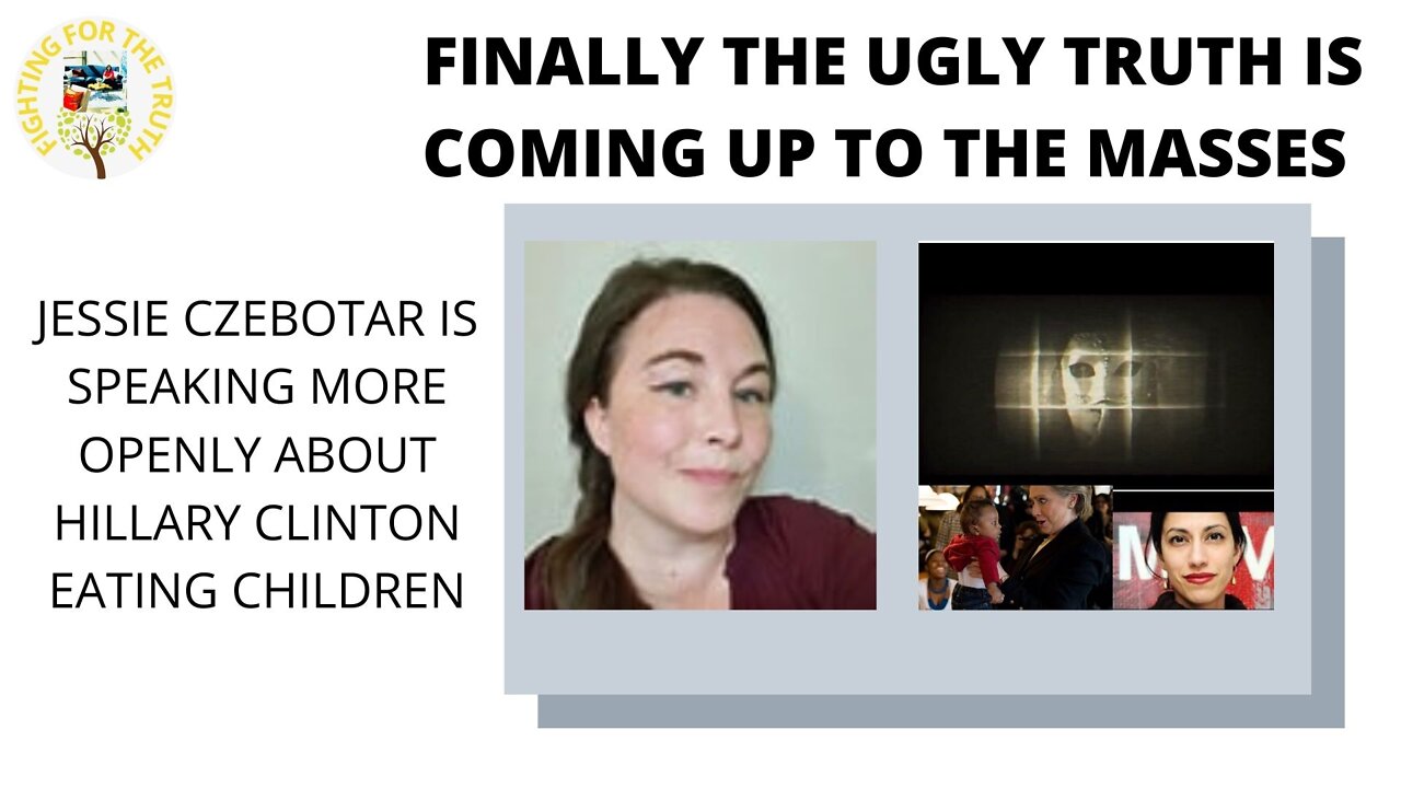 FINALLY, THE UGLY TRUTH IS COMING UP TO THE MASSES! JESSIE CZEBOTAR IS OPENLY TALKING ABOUT IT.