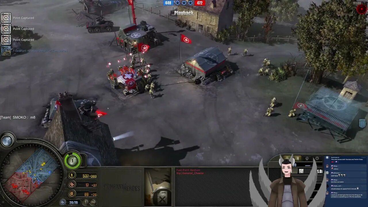 Green Berry, General_Cheeze vs Bulat, SMOKO || Company of Heroes 1