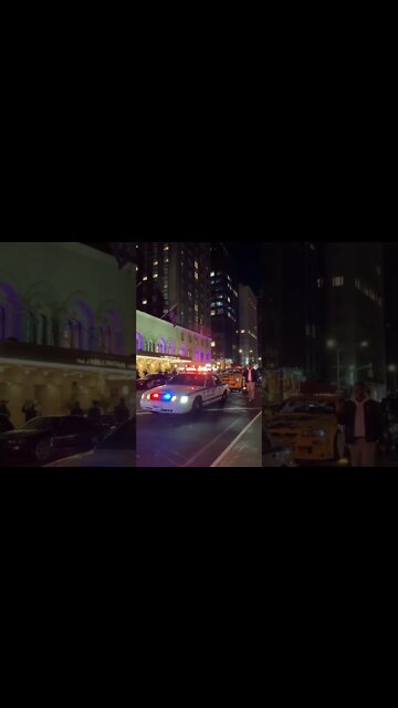 Nyc cop car towing R34 Drift Car