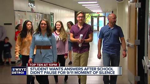 Student petition high school after no moment of silence on 9/11