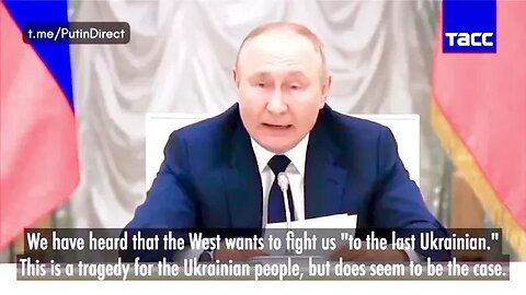 Putin Welcomes The West On TheBattlefield Says Russia Has BarelyStarted The Military Intervention